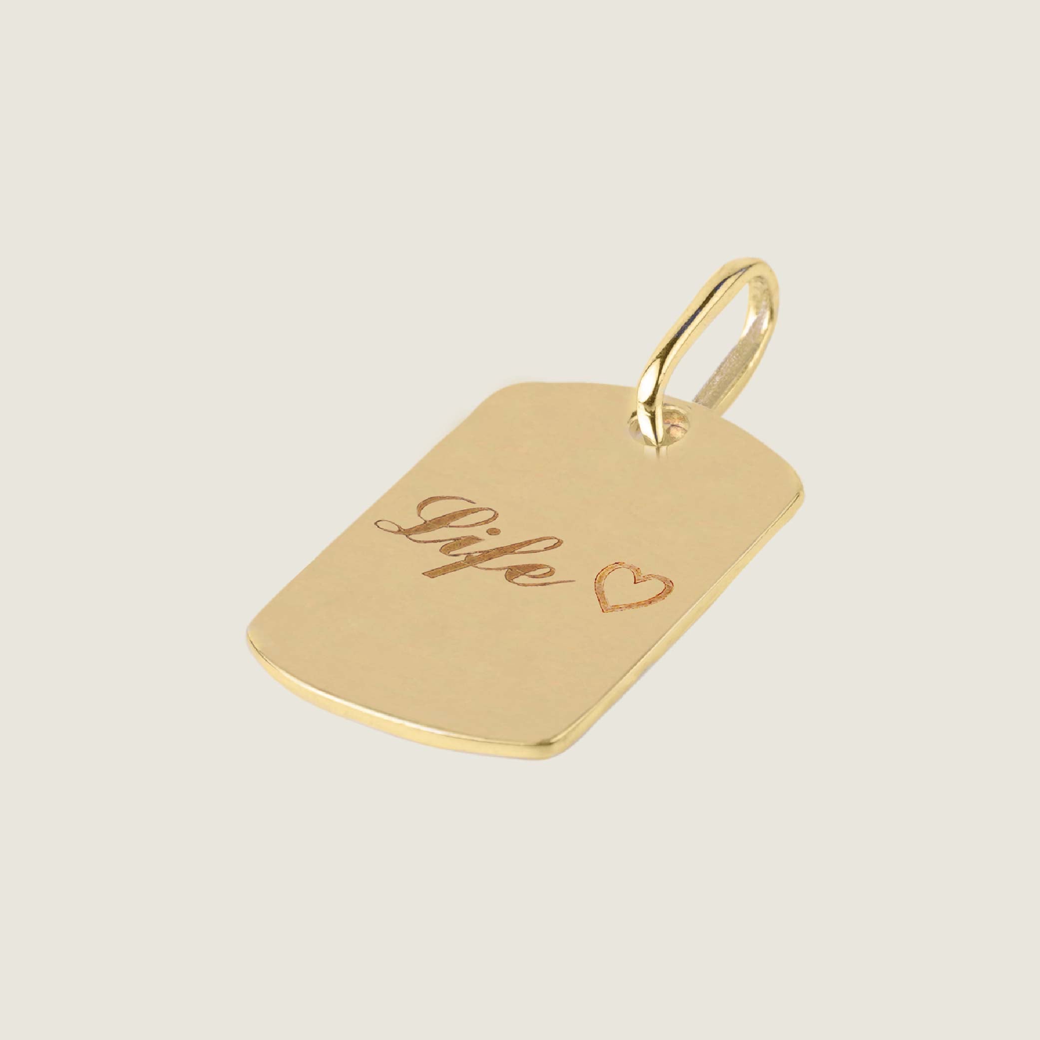 #PG44-Imprinted Tag Pendant